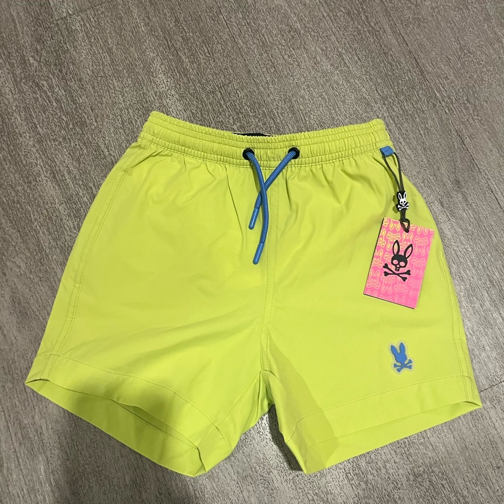 NWT Psycho Bunny Kids Swim Trunk sz 4
